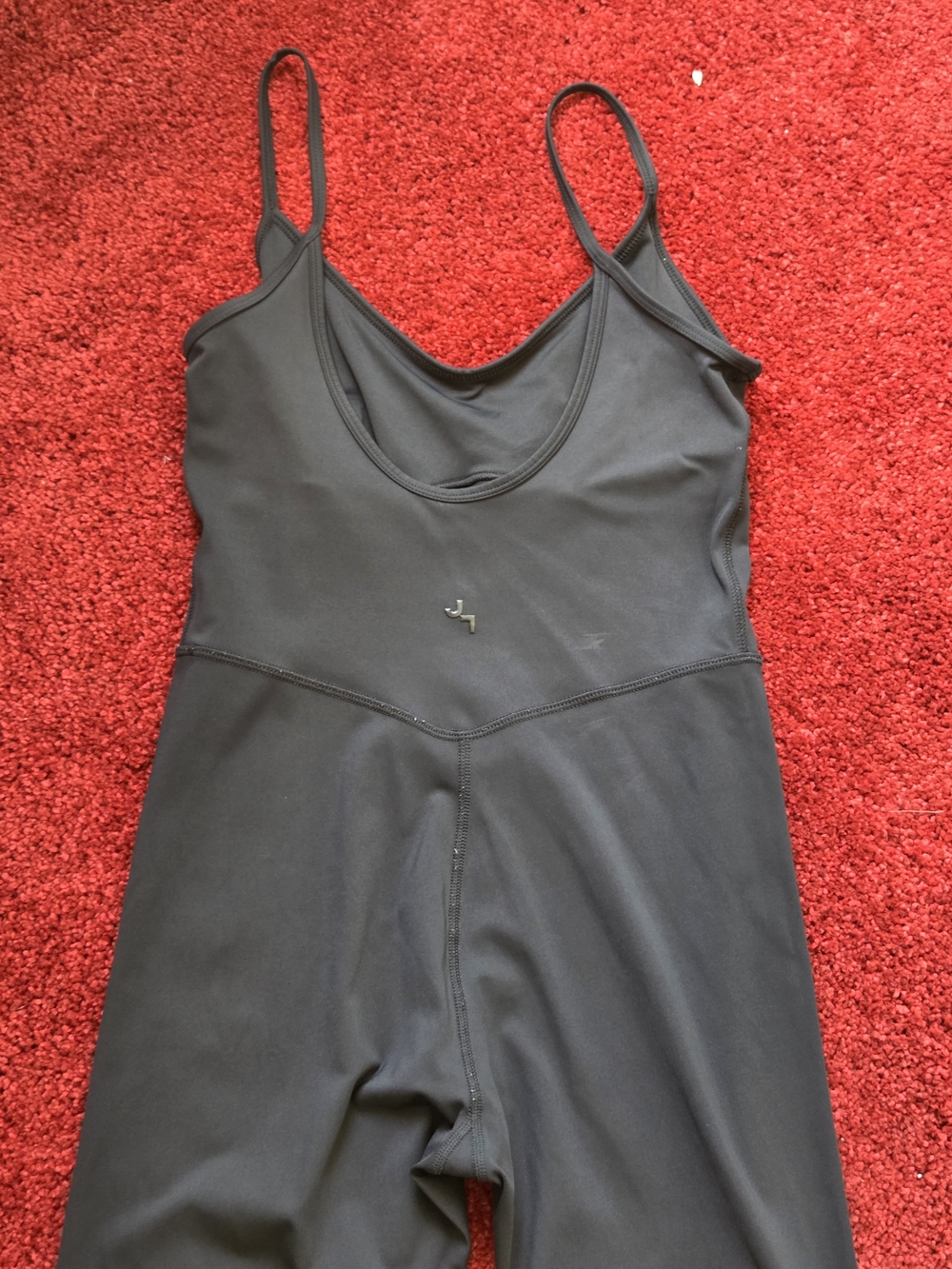 Black Sleeveless Jumpsuit with Spaghetti Straps - Picture 3 of 6